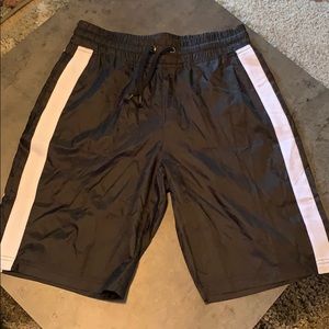 Nordstrom Black and White Stripped NYLON Short
